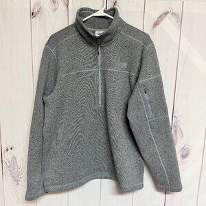 The North Face Men’s Gordon Lyons 1/2 Zip Pullover Large Gray Heather EUC